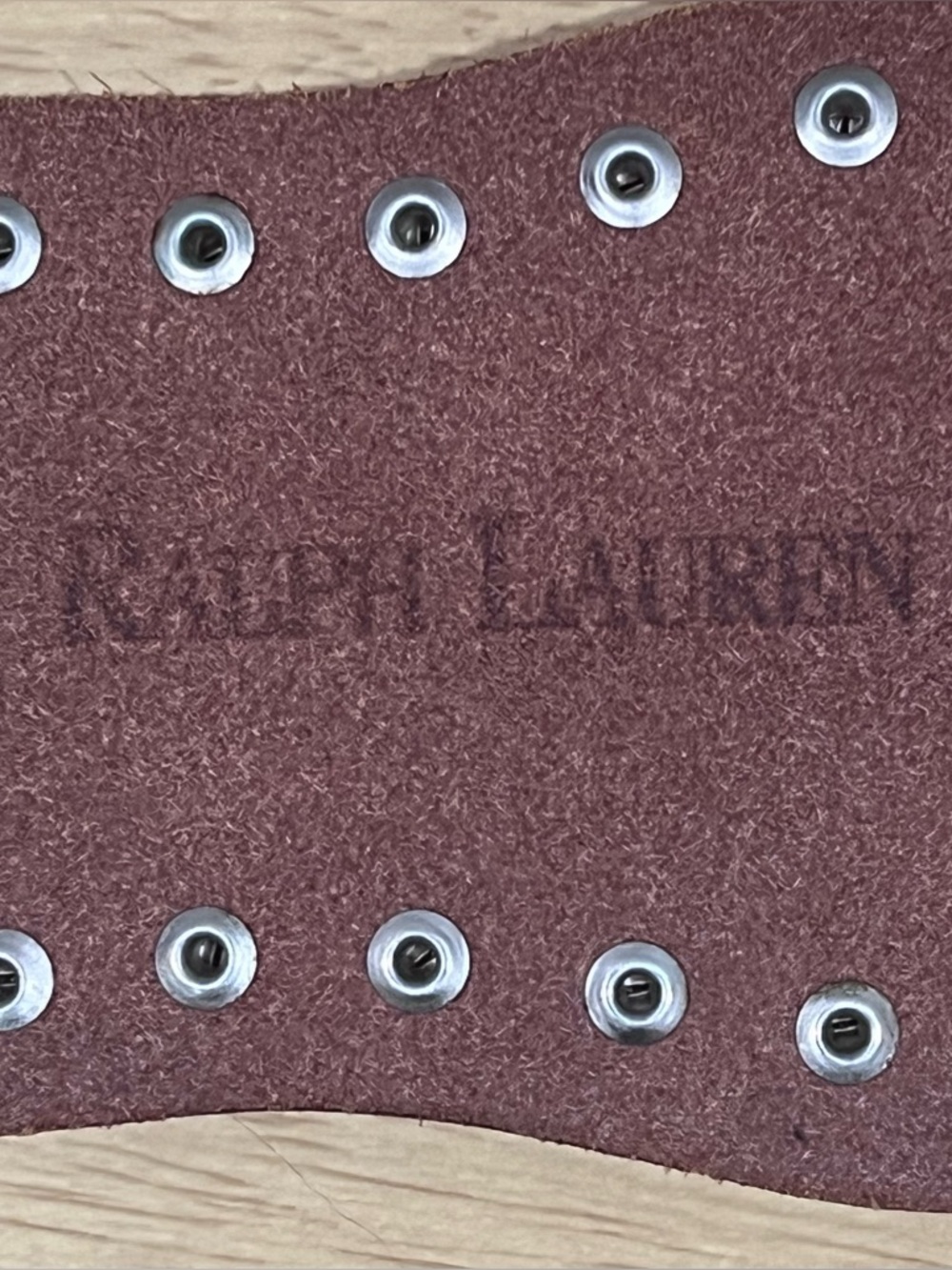 Ralph Lauren Women’s Leather Studded Belt - Picture 8 of 12